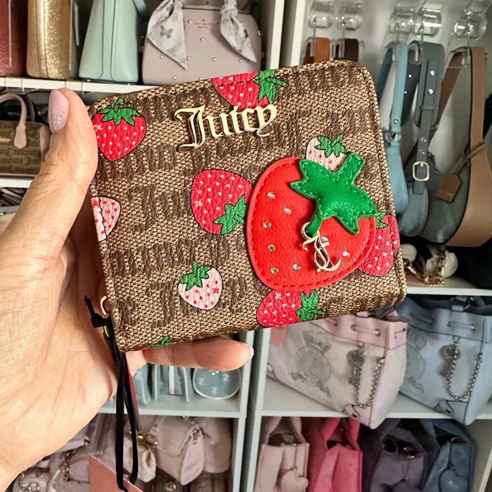 JUICY COUTURE Strawberry Satchel and wallet - Picture 6 of 7